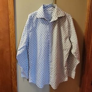 Men's Banana Rublic Button Down Long Sleeve Dress Shirt size XL 17-17 1/2